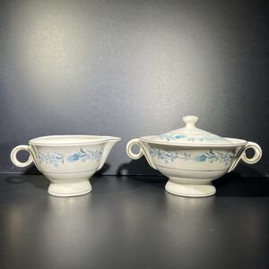 Vintage Theodore Haviland Clinton Cream And Sugar Set